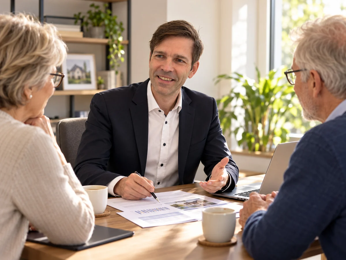 Jens Laskowski im persönlichen Beratungsgespräch mit Interessenten